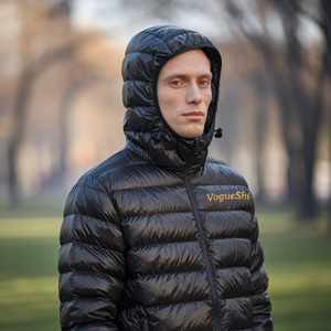 Black Male Puffy Jacket