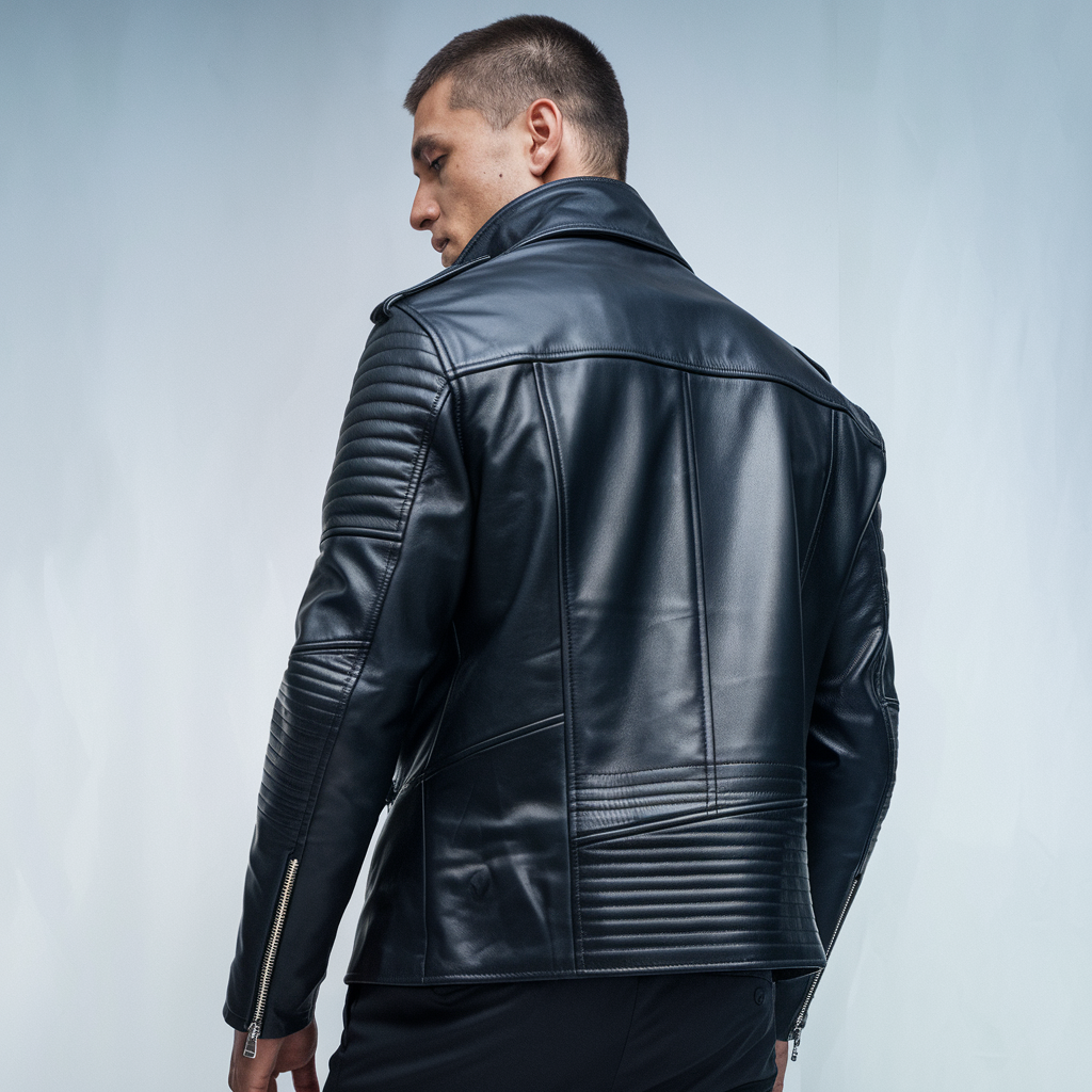 Men's Genuine Leather Stylish Jacket