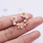 Fashion Rose Flower Stud Earrings