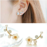 Fashion Rose Flower Stud Earrings