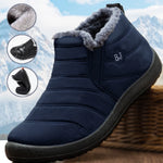 Waterproof Winter Boots for Men - Lightweight Snow Boots with Warm Fur Lining - VogueShion 