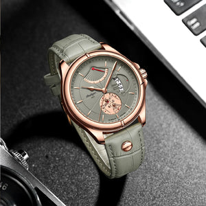 Waterproof Luminous Leather Quartz Watches