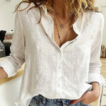 Women's Button Lapel Cardigan Shirts