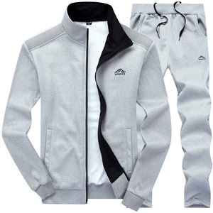 Men Casual Fashion Jacket + Pants Set