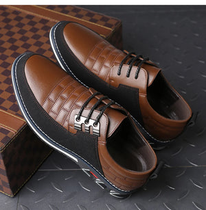 Classic Men's PU Leather Loafers - Fashionable and Breathable Business Casual Shoes - VogueShion 