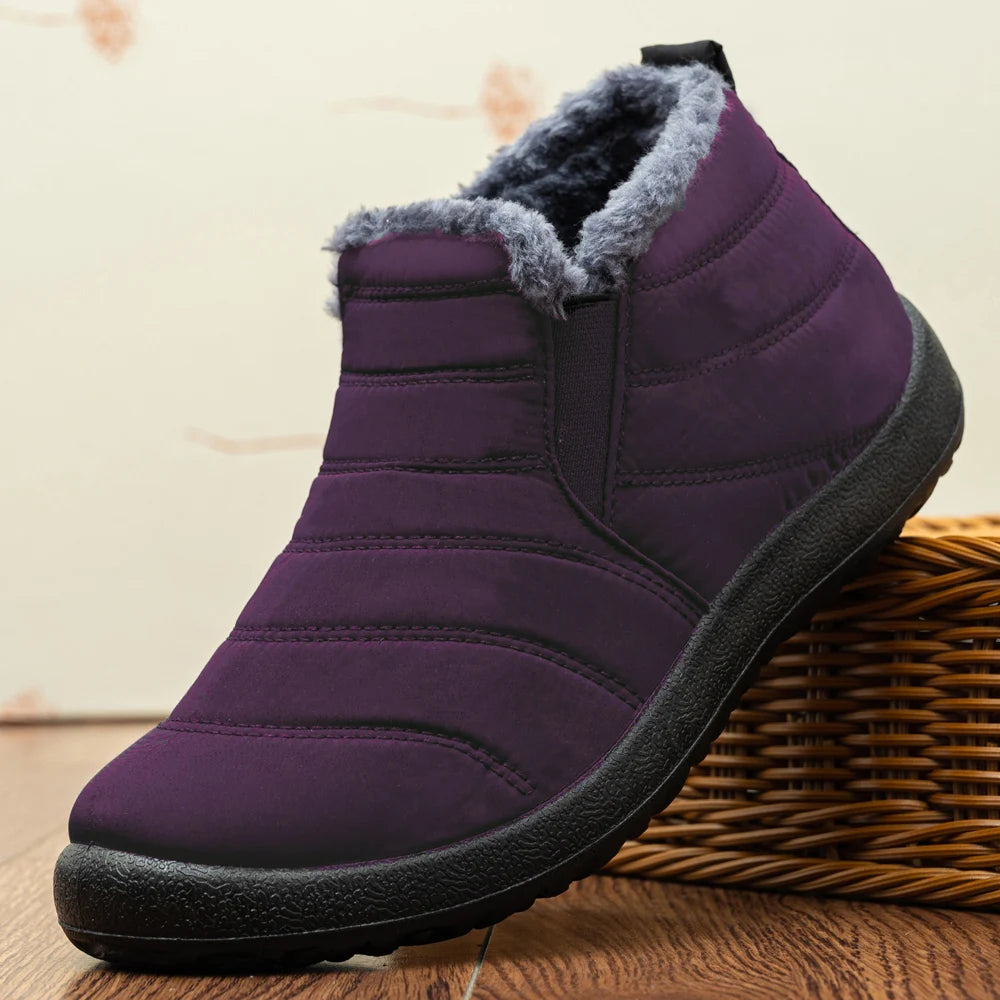 Waterproof Winter Boots for Men - Lightweight Snow Boots with Warm Fur Lining - VogueShion 