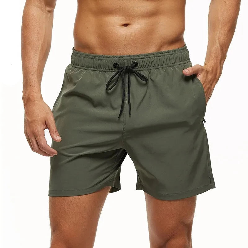 Elastic Closure Men's Swim Beach Shorts