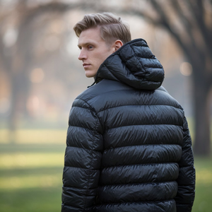 Black Male Puffy Jacket