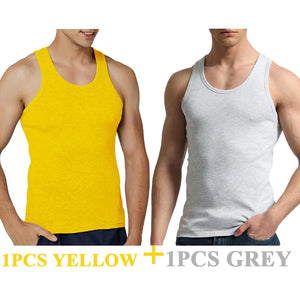 Male 100% Cotton Slim Casual Tank Tops