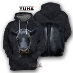 Animals 3D Graphic Front Back Men Hoodies