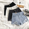 Casual High Waist Denim Shorts