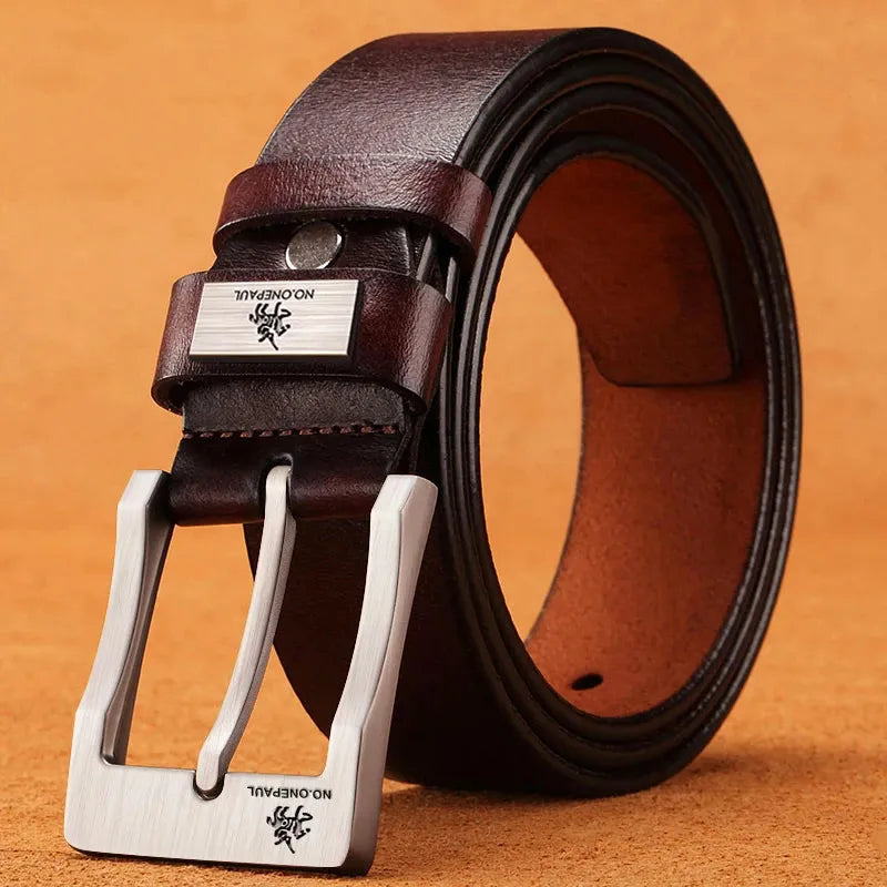 Genuine Leather Men's Casual Belt - VogueShion 