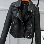 Women's PU Leather Short Coat