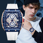 Luxury Square Chronograph Quartz Wristwatch