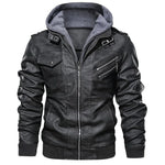 Oblique Zipper Motorcycle Leather Jacket