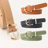 Women Belts New PU Leather Simple Metal Buckle Belt Girls Dress Jean Pants Waistband Belts for Lady Luxury Designer Brand - VogueShion 