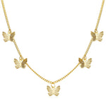 Butterfly Simple Single Layer Necklace