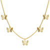 Butterfly Simple Single Layer Necklace