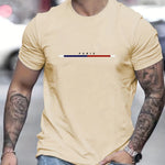 Men's 100 Cotton Paris Short Sleeve T-shirt