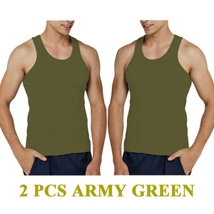 Male 100% Cotton Slim Casual Tank Tops