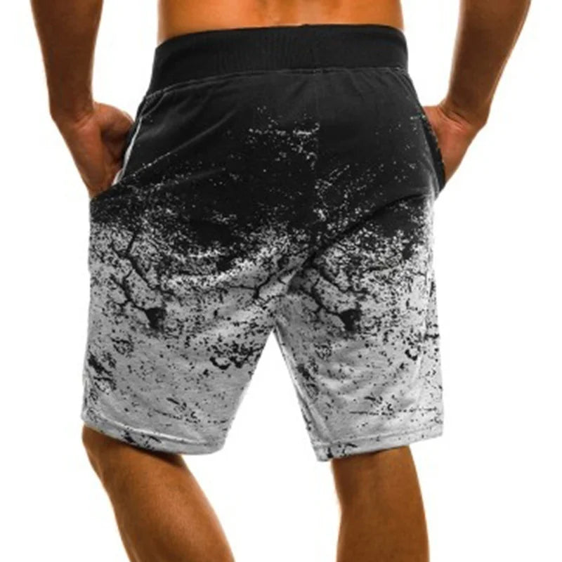 Men Casual Fashion Printed Joggers Short