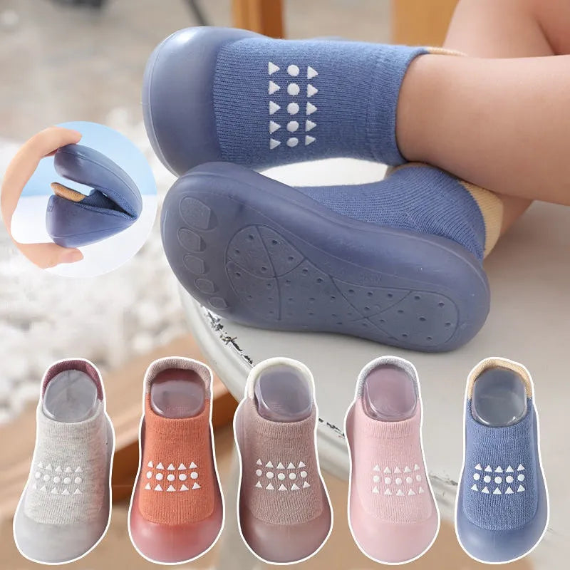 Baby Soft Rubber Sole Sock Shoes - Non-slip First Walkers for Boys and Girls - VogueShion 