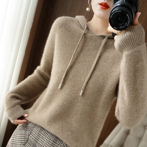 New Women Hooded Collar Sweater