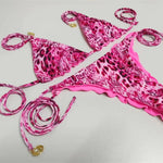 Hot Rose New Printed Swimwear