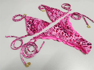 Hot Rose New Printed Swimwear