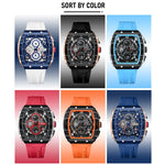 Luxury Square Chronograph Quartz Wristwatch