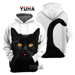 Animals 3D Graphic Front Back Men Hoodies