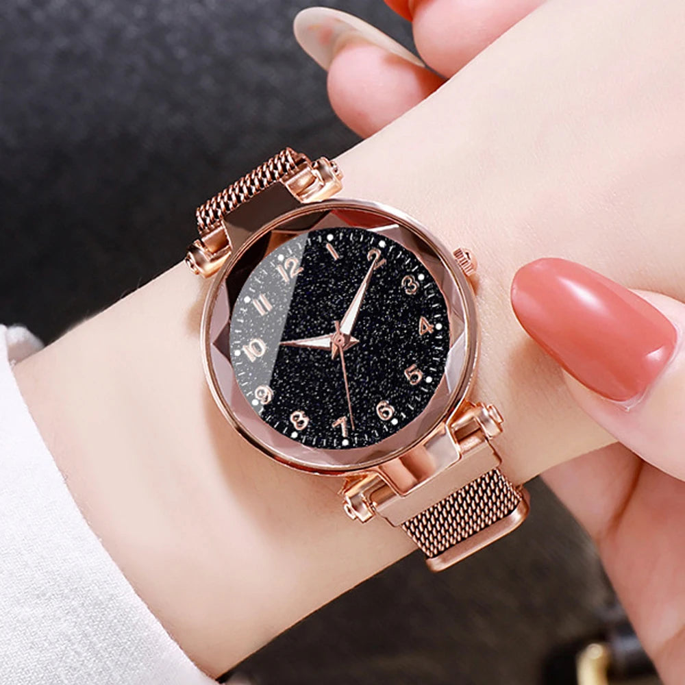 Magnetic Starry Sky Women Watches