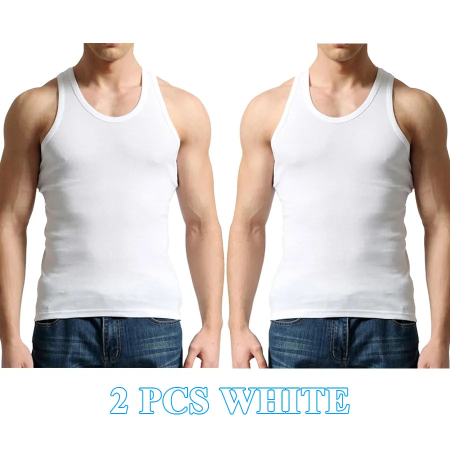 Male 100% Cotton Slim Casual Tank Tops