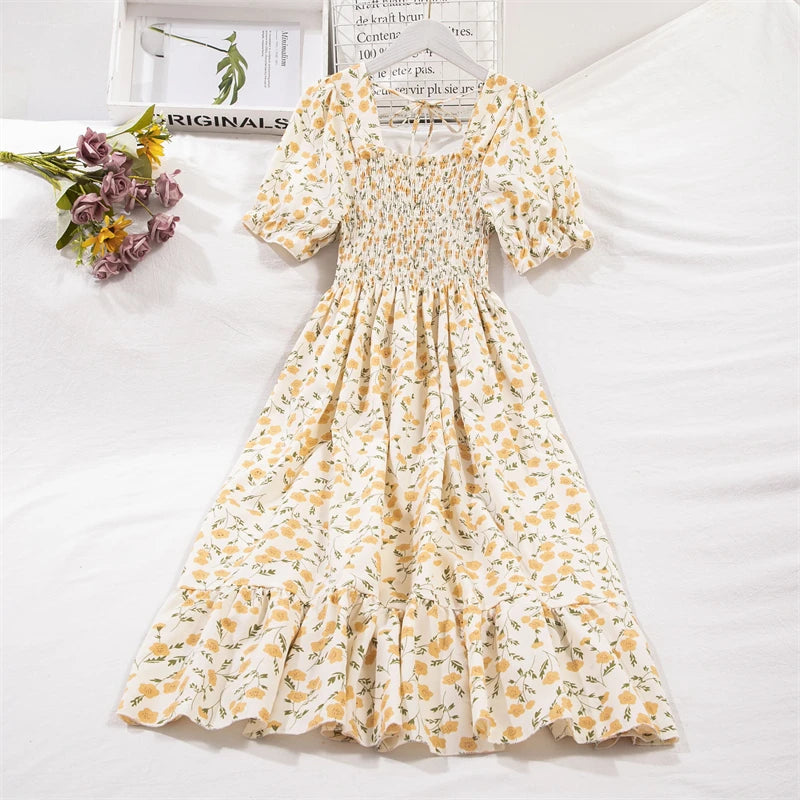 Women Short Sleeve Chiffon Dresses