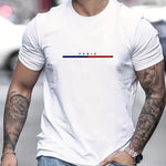 Men's 100 Cotton Paris Short Sleeve T-shirt