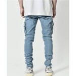 Men's Mid Waist Cargo Jeans Pant