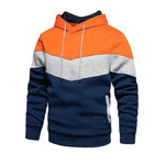 Men Vertical Bar Color Matching Sweatshirts