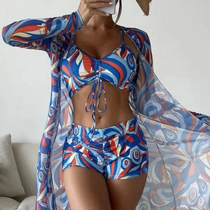 Summer Print Push Up Swimsuits