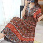 Women Tunic Large Swing Printed Dress