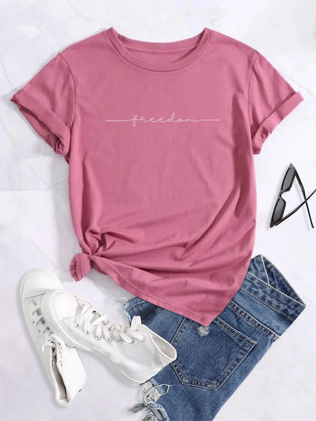 Women's Print Crew Neck T-shirt