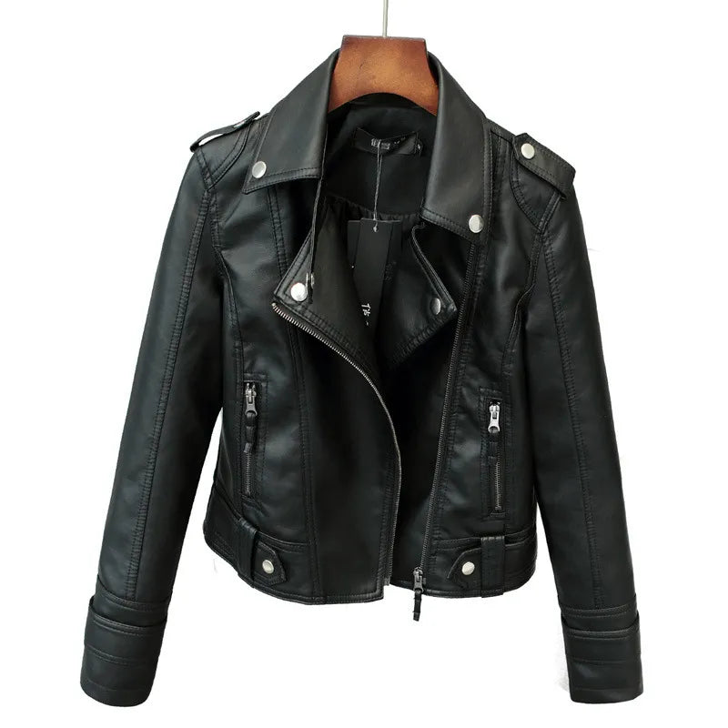 Women's PU Leather Short Coat