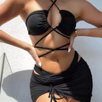 High Waist Sexy Lace Up Micro Swimsuit