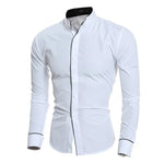 Men's Spring Slim Fit Long Sleeve Shirt