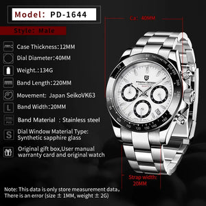 DESIGN 2024 New Men Watches Quartz Business Watch Mens Watches Top Brand Luxury Watch Men Chronograph VK63 - VogueShion 