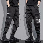 Men Ribbons Harem Jogging Pants