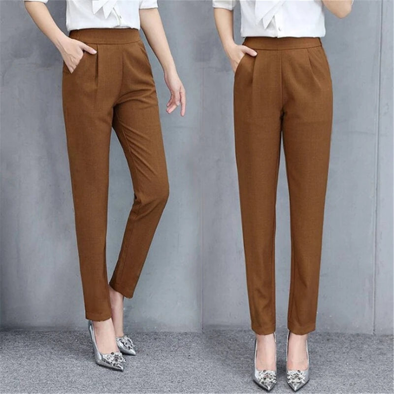 legant Ladies Suits Beige Baggy Pant