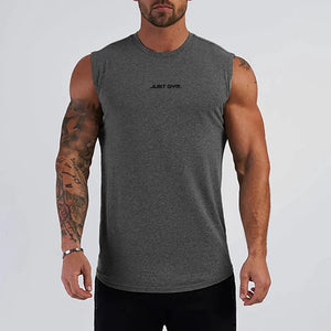 Summer Men Cotton Gym Tank Top