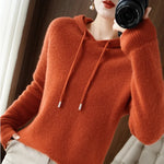 New Women Hooded Collar Sweater