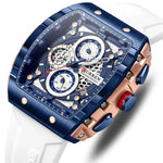 Luxury Square Chronograph Quartz Wristwatch