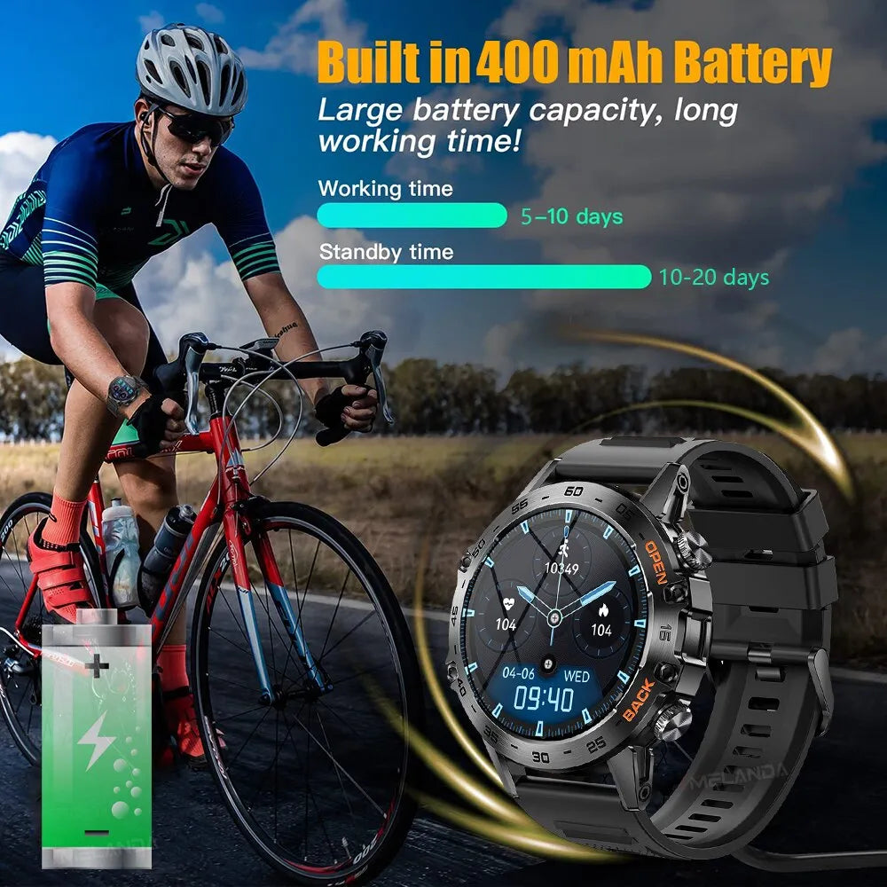 Bluetooth Call Smart Watch for Men - IP68 Waterproof Sports Fitness Tracker - VogueShion 